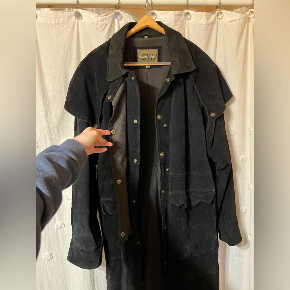 Leather coat